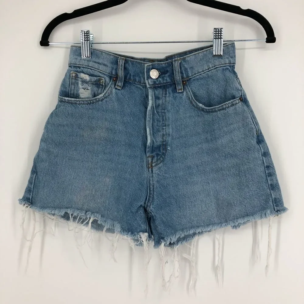 PACSUN Thalia Denim High‎ Waisted Icon Shorts